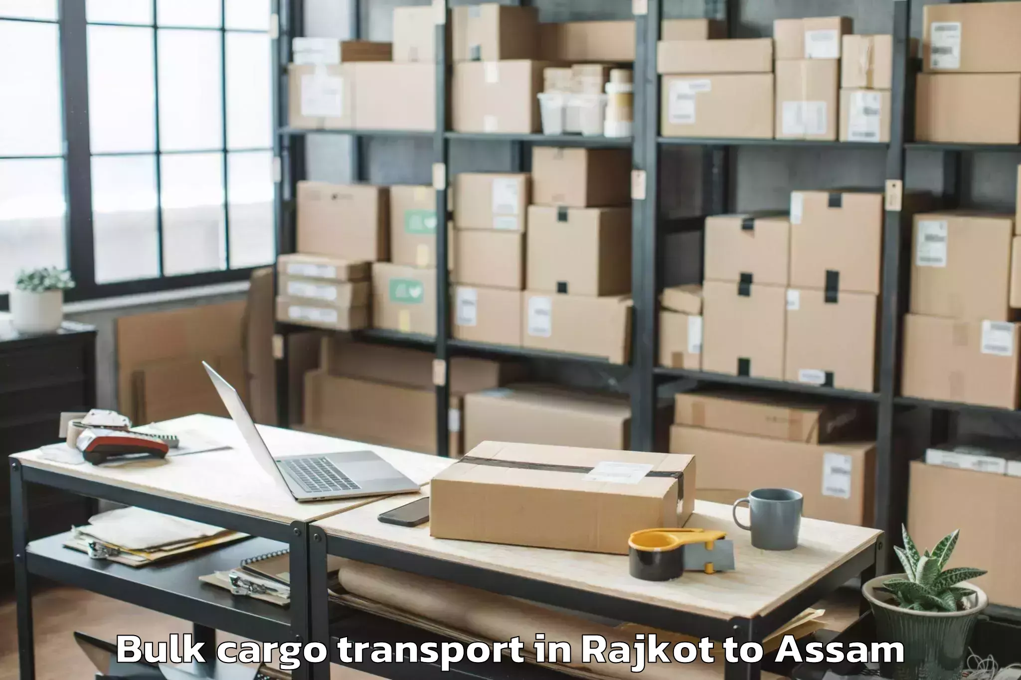 Book Rajkot to Biswanath Charali Bulk Cargo Transport Online